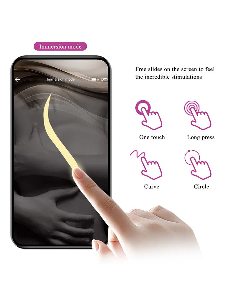 Pretty Love - Hector - G-Spot Elektrische Schok Vibrator met Appbediening - Paars