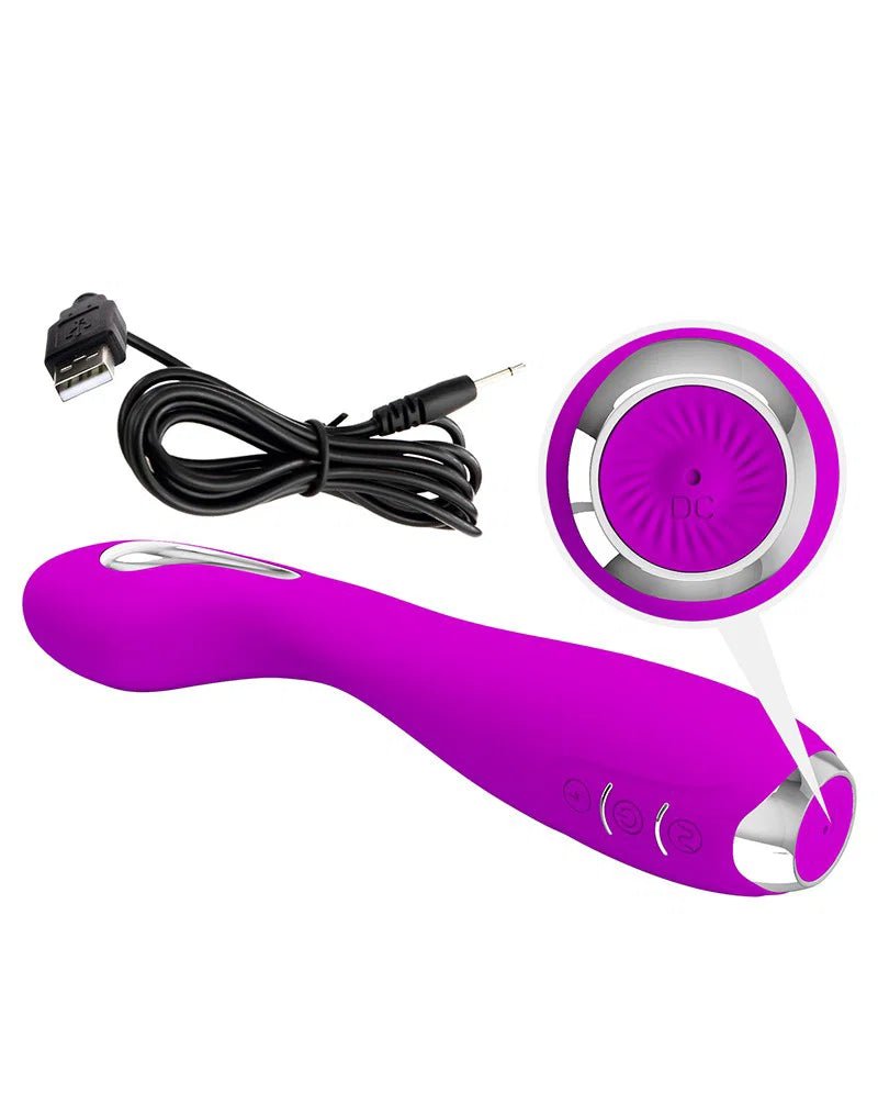 Pretty Love - Hector - G-Spot Elektrische Schok Vibrator met Appbediening - Paars - Private Fun