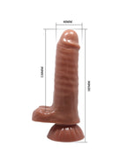 MADDOX - VIBRERENDE DILDO - BRUIN