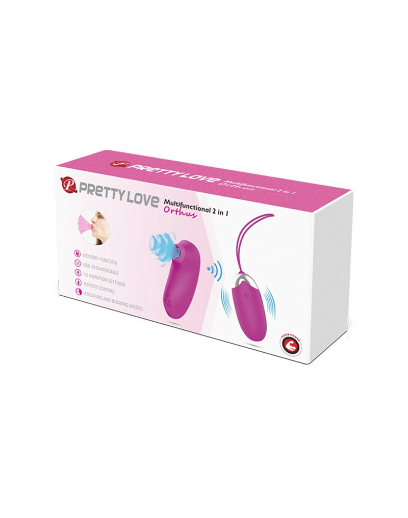PRETTY LOVE - ORTHUS - VIBREREND EI MET AFSTANDSBEDIENING - ROZE