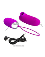PRETTY LOVE - ORTHUS - VIBREREND EI MET AFSTANDSBEDIENING - ROZE