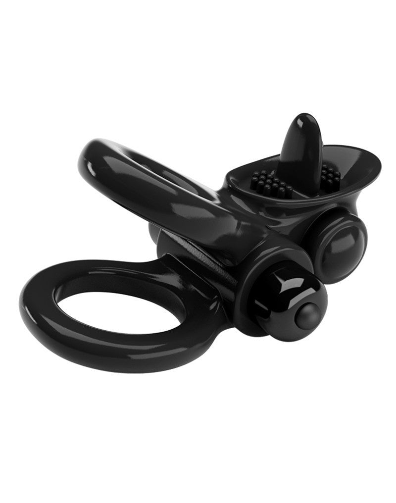 PASSIONATE RING VIBRERENDE COCKRING ZWART
