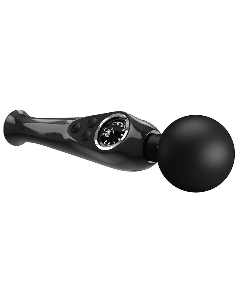 SKYLER  WAND VIBRATOR MET DIGITAAL LED DISPLAY ZWART
