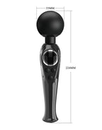 SKYLER  WAND VIBRATOR MET DIGITAAL LED DISPLAY ZWART