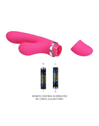 PRETTY LOVE WILLOW RABBIT VIBRATOR MET ZUIGFUNCTIE ROZE