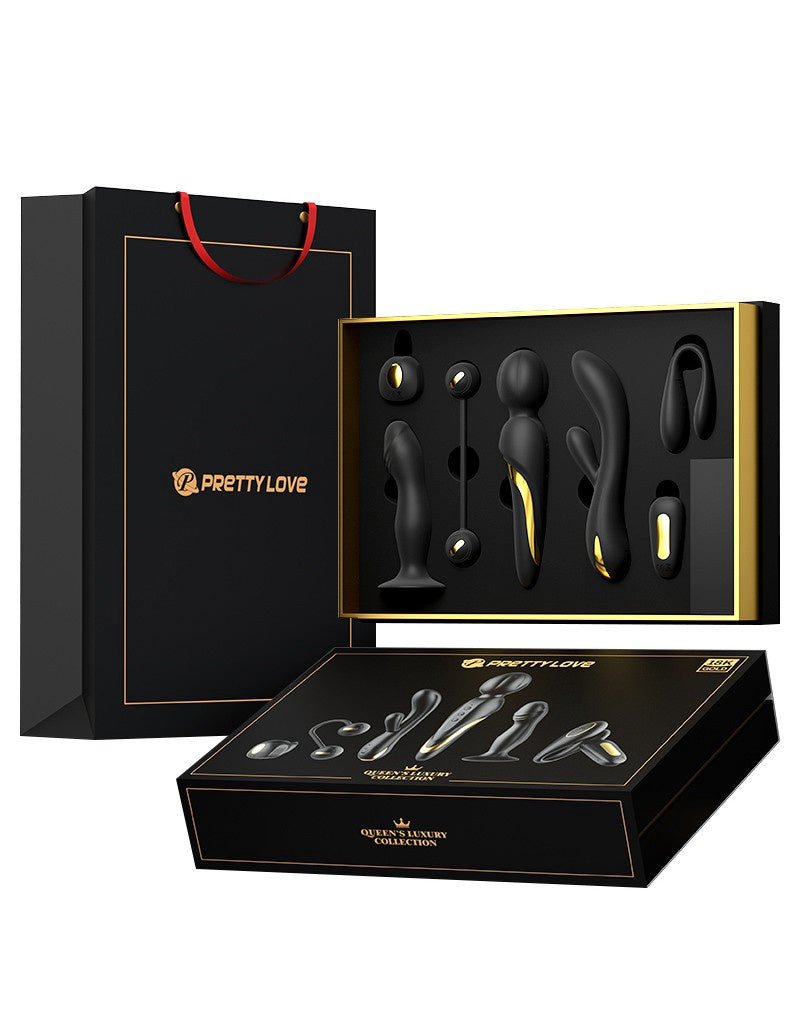 QUEENS LUXURY COLLECTION VIBRATOR ZWART PRETTY LOVE