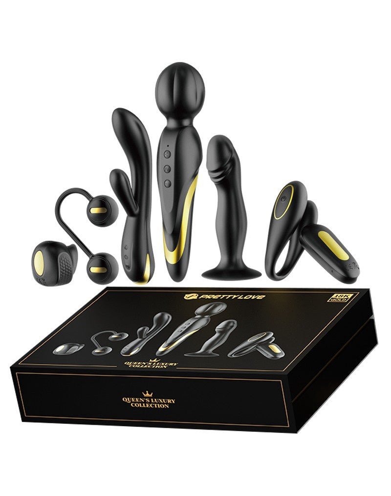 QUEENS LUXURY COLLECTION VIBRATOR ZWART PRETTY LOVE