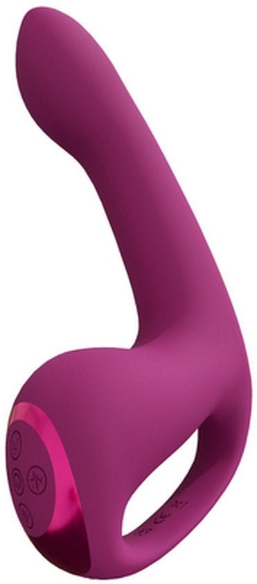 Riko - Drievoudige Motor Thumper met Geavanceerde Vingerbeweging & Pulsgolf Stimulator  Roze