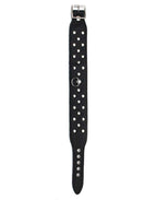 HALSBAND 4 CM BREED VERSIERD MET NIETEN