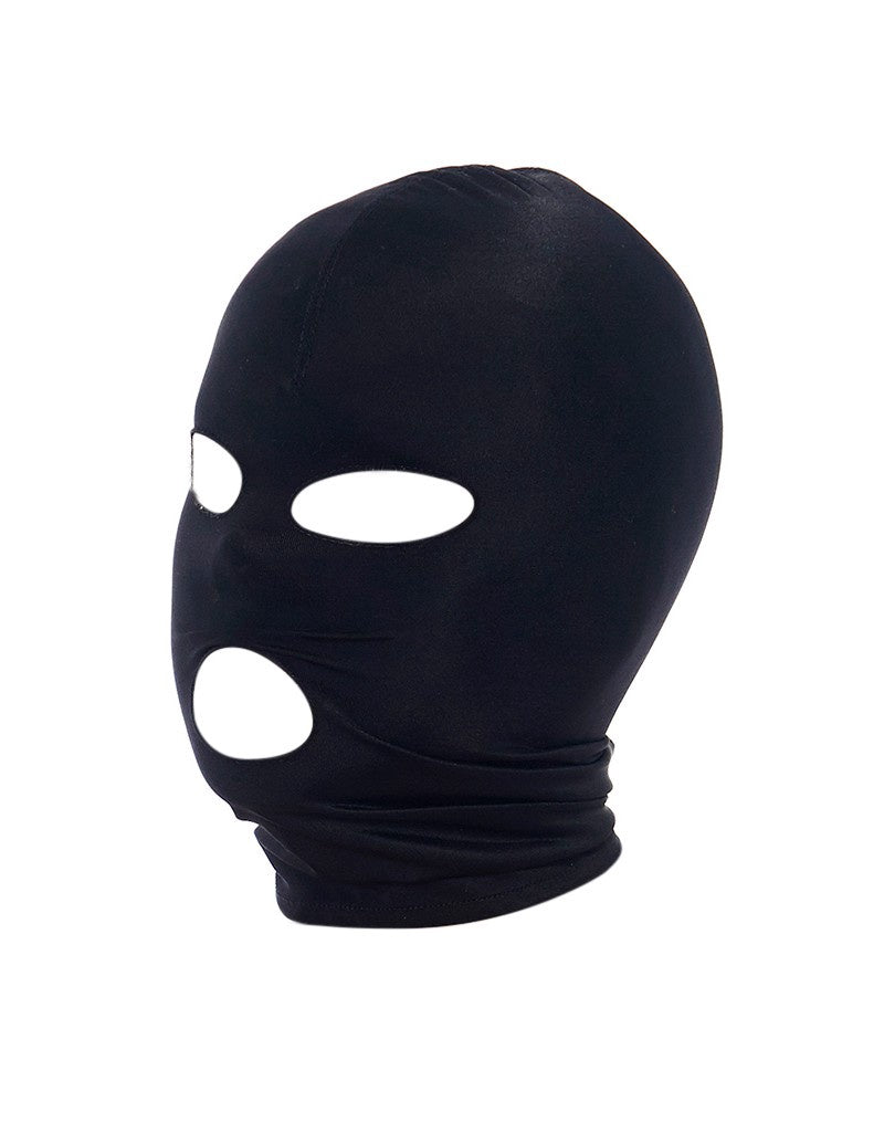 HOOFDMASKER UIT ELASTISCHE STOF MET OGEN EN MOND OPEN