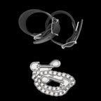Rimba Lederen Handboeien met Afneembare Ketting