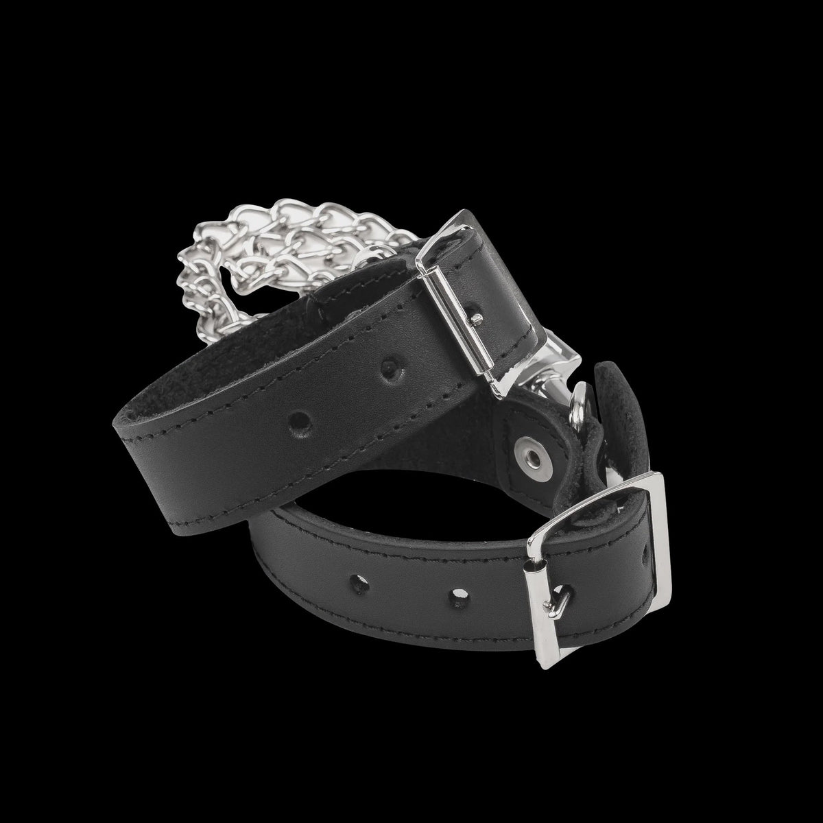 Rimba Lederen Handboeien met Afneembare Ketting