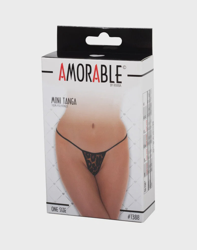 Amorable by Rimba Mini String  One Size  Luipaardprint