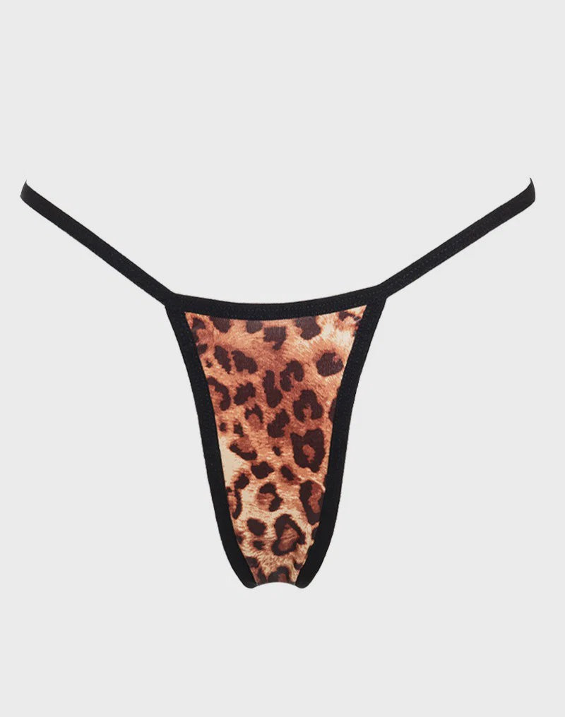 Amorable by Rimba Mini String  One Size  Luipaardprint