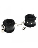 PADDED HANDCUFFS WITH PADLOCKS AND FUR