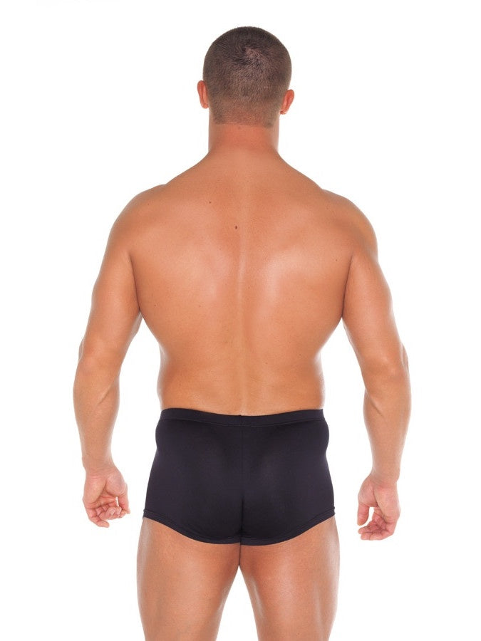BOXERSHORT MET 2 RITSEN ONE SIZE ZWART