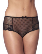 SLIP MET OPEN ACHTERKANT ONE SIZE ZWART