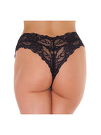 SLIP ONE SIZE  ZWART / WIT