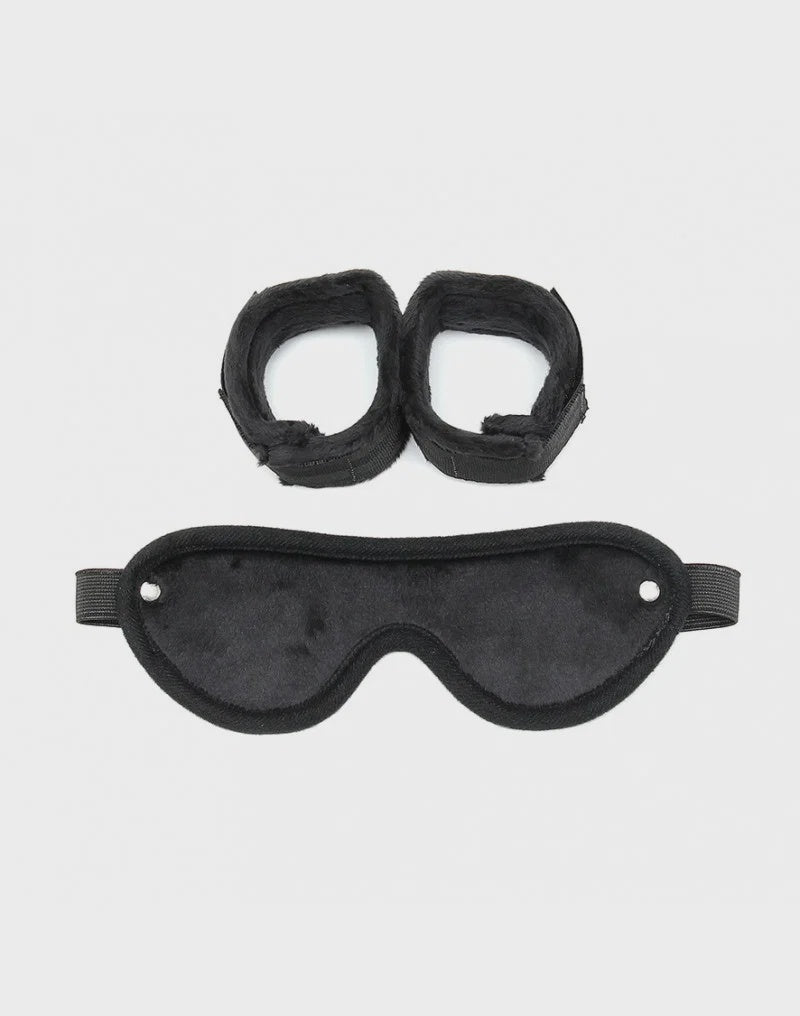 Rimba - Soft Bondage klitteband boeien met masker