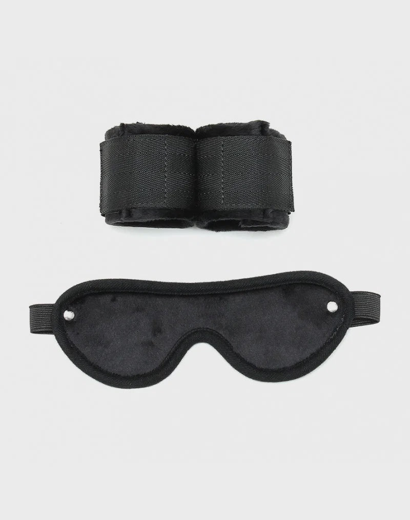 Rimba - Soft Bondage klitteband boeien met masker