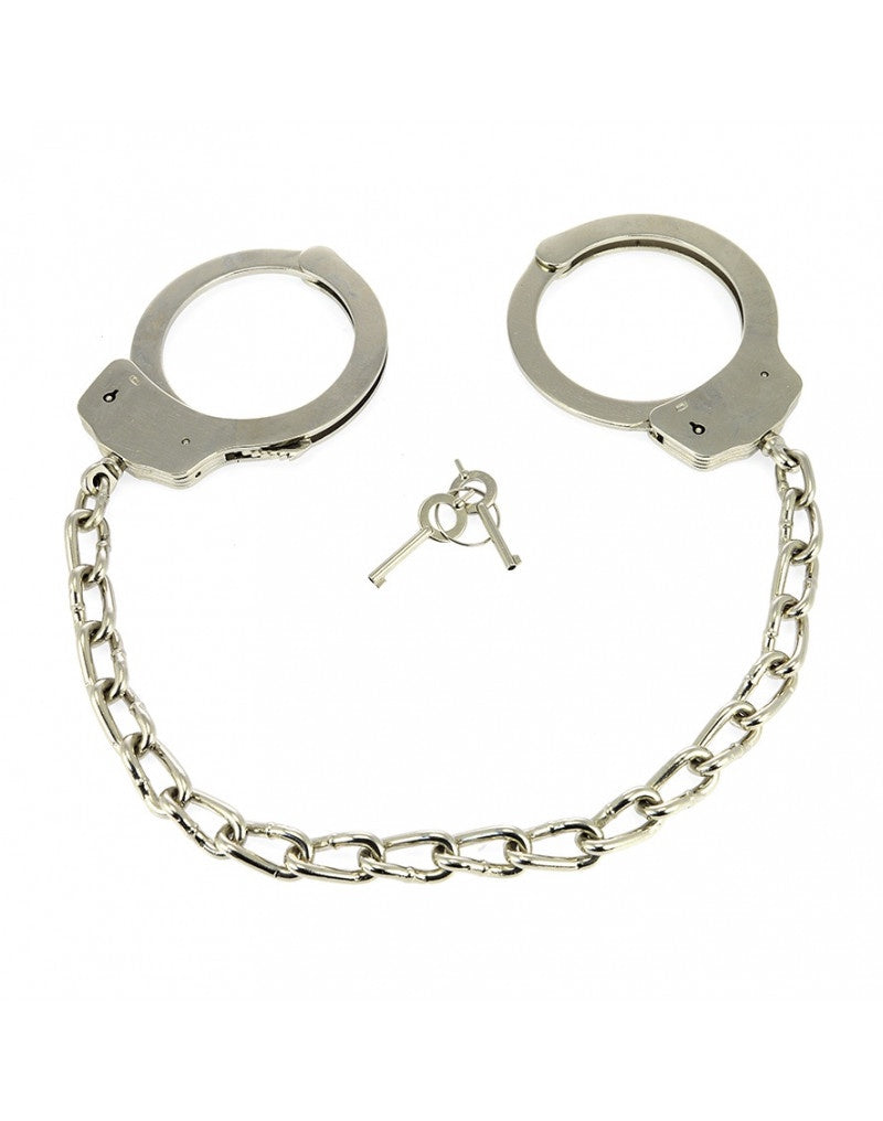 METAL POLITIE VOETBOEIEN MET KETTING