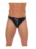 STRING MET LAK LOOK ONE SIZE ZWART
