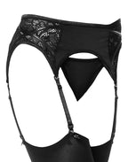 JARRETEL MET SLIP EN KOUSEN ONE SIZE ZWART