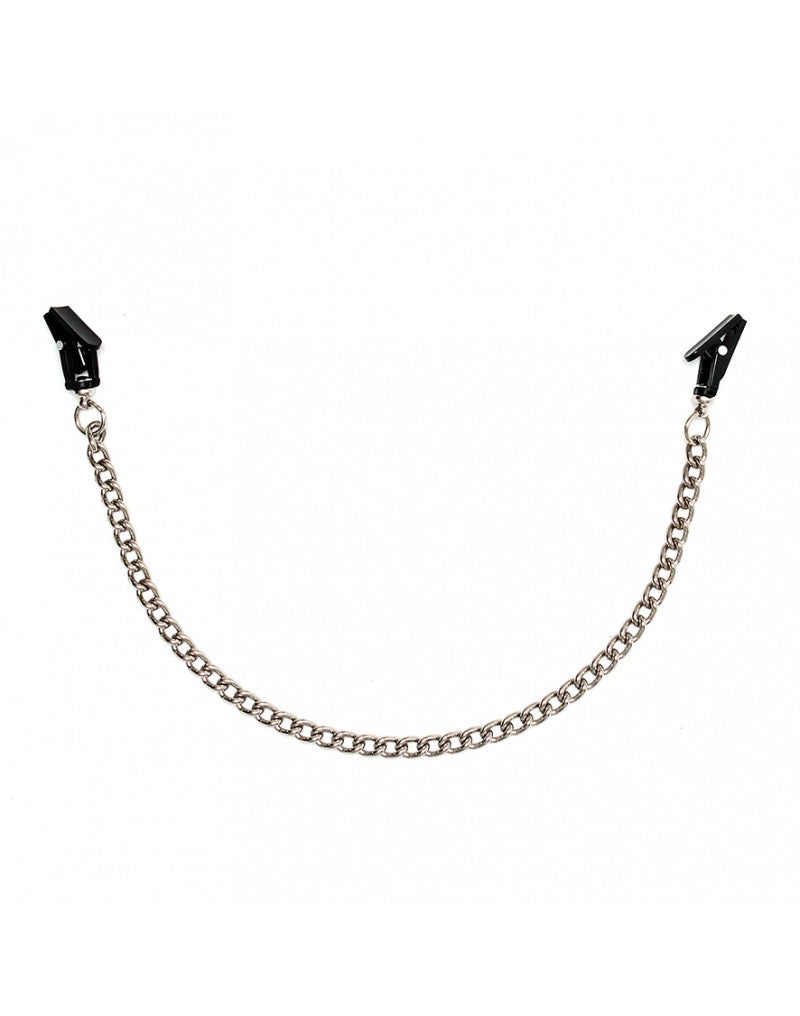 TEPELKLEMMEN MET KETTING ZWART 7670