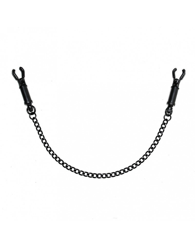 TEPELKLEMMEN MET KETTING ZWART DRAAI
