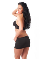 MINI ROK MET TOP ONE SIZE ZWART