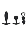 BASEL SET OF BUTT PLUGS MAAT S ZWART