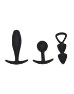 BASEL SET OF BUTT PLUGS MAAT S ZWART