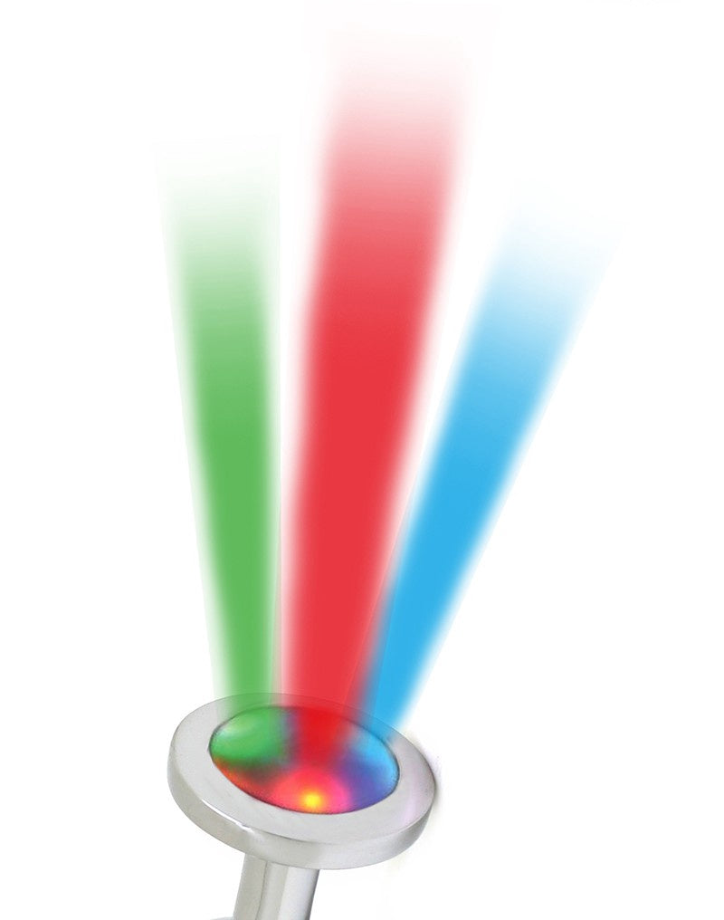 TOYS PISA BUTT PLUG MET LED LICHT ZILVER