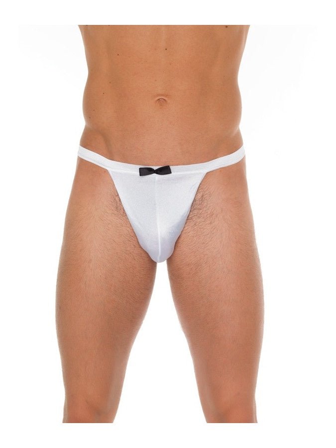 ROKKOSTUUM STRING ONE SIZE WIT / ZWART
