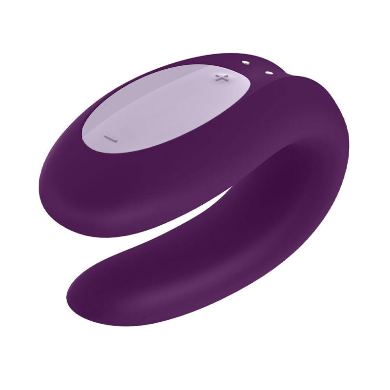 G-spot Vibrator Sex Toy For Couples Satisfyer Double Joy App Controlled Purple