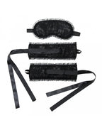 SATIJN LOOK HANDBOEIEN EN MASKER