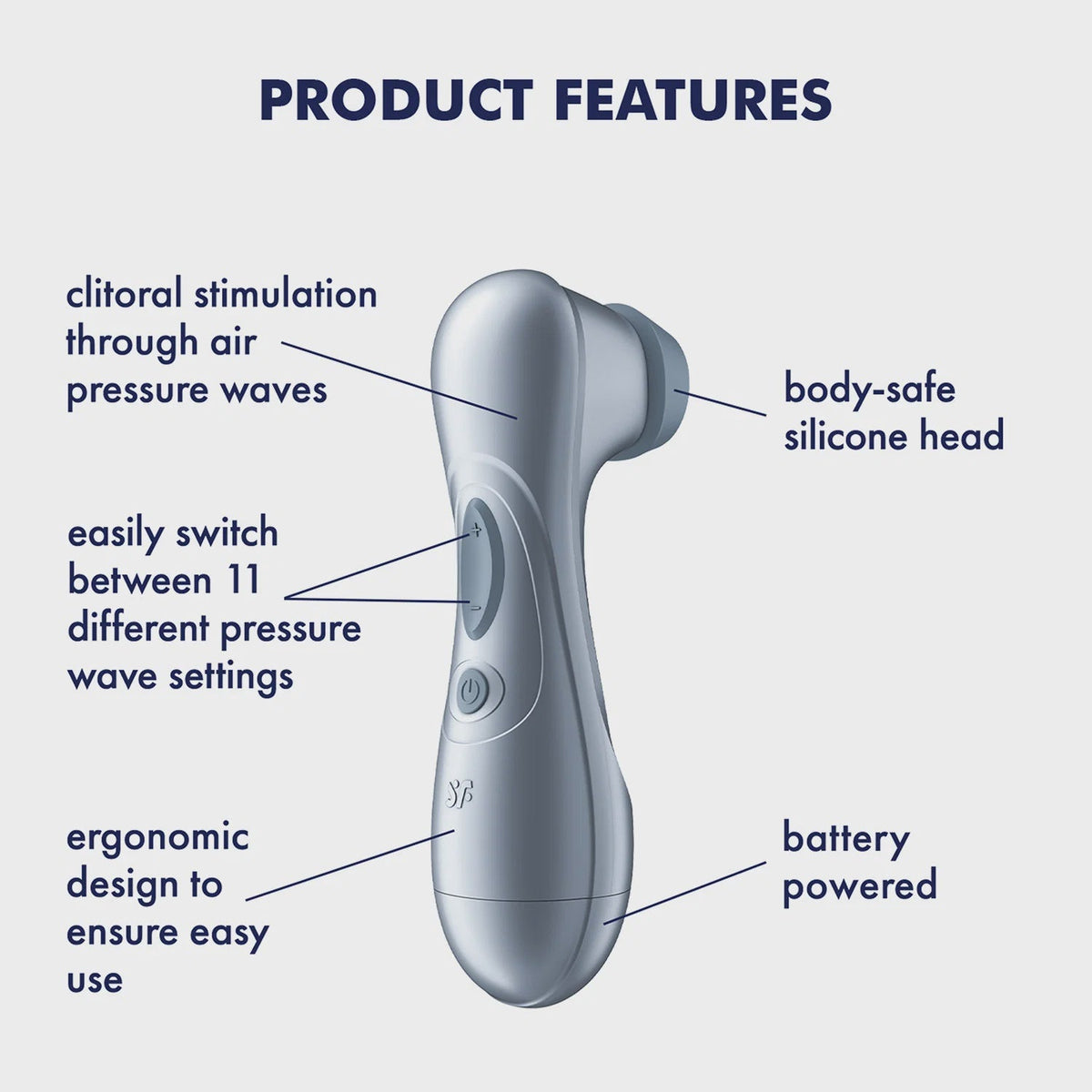 Satisfyer - Battery Series - Pro 2 Generation 2 - Air Pulse Vibrator - Ice Blue