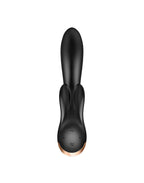 SATISFYER DOUBLE FLEX RABBIT VIBRATOR ZWART