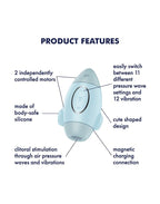 SATISFYER MISSION CONTROL LUCHTDRUK BLAUW