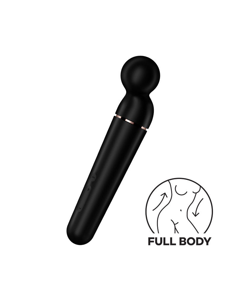 SATISFYER PLANET WAND VIBRATOR ZWART & GOUD