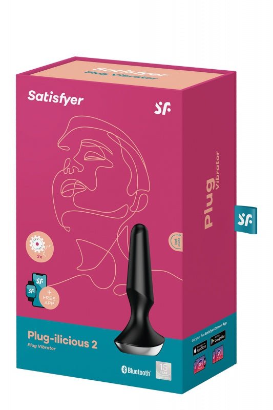 SATISFYER PLUG-ILICIOUS 2 ZWART