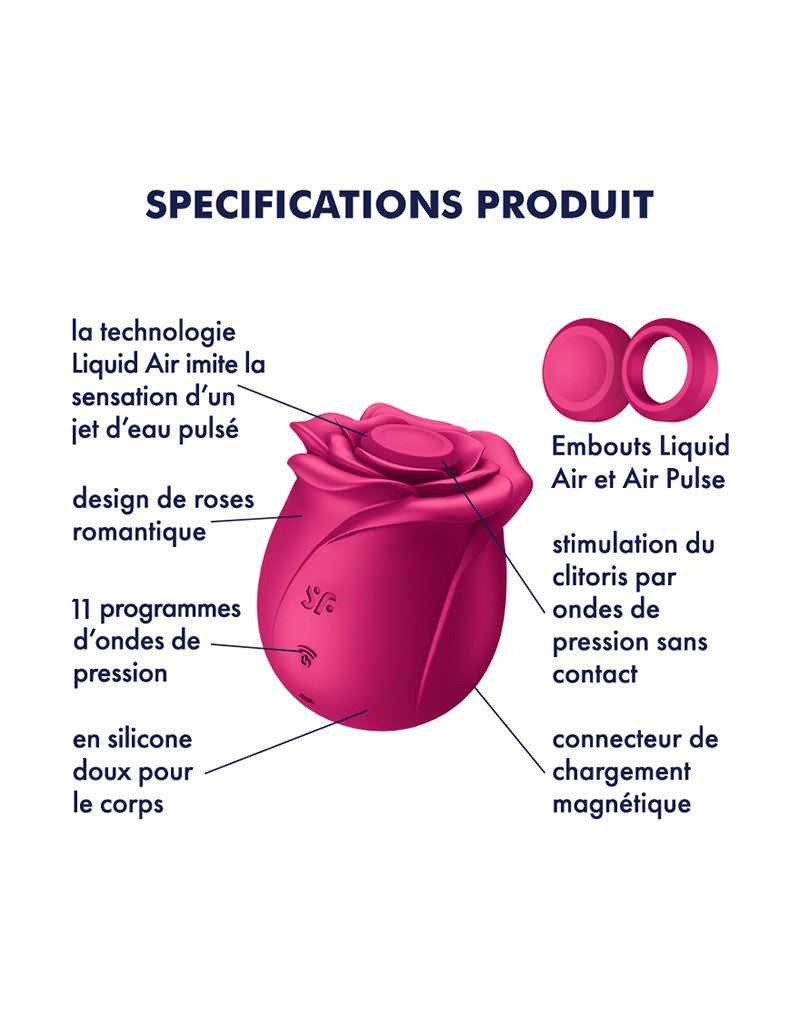 SATISFYER - PRO 2 CLASSIC BLOSSOM LUCHTDRUK VIBRATOR ROOD