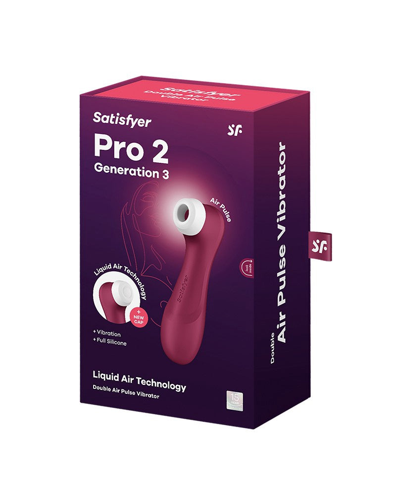 SATISFYER PRO 2 GENERATION 3 LUCHTDRUK VIBRATOR ROOD