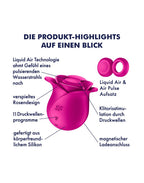 SATISFYER - PRO 2 MODERN BLOSSOM LUCHTDRUK VIBRATOR ROZE