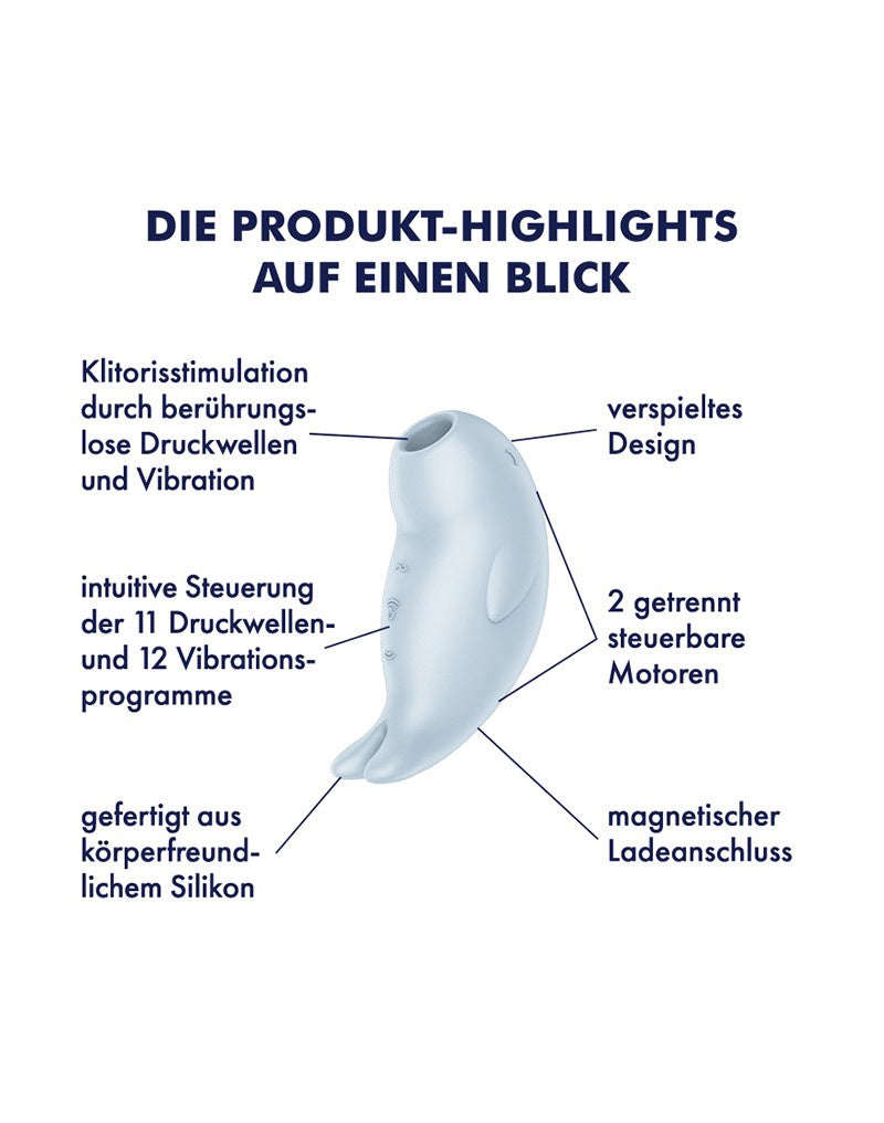 SATISFYER SEAL YOU SOON LUCHTDRUK BLAUW