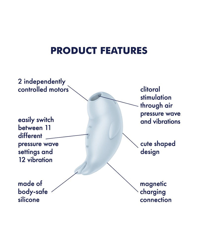 SATISFYER SEAL YOU SOON LUCHTDRUK BLAUW
