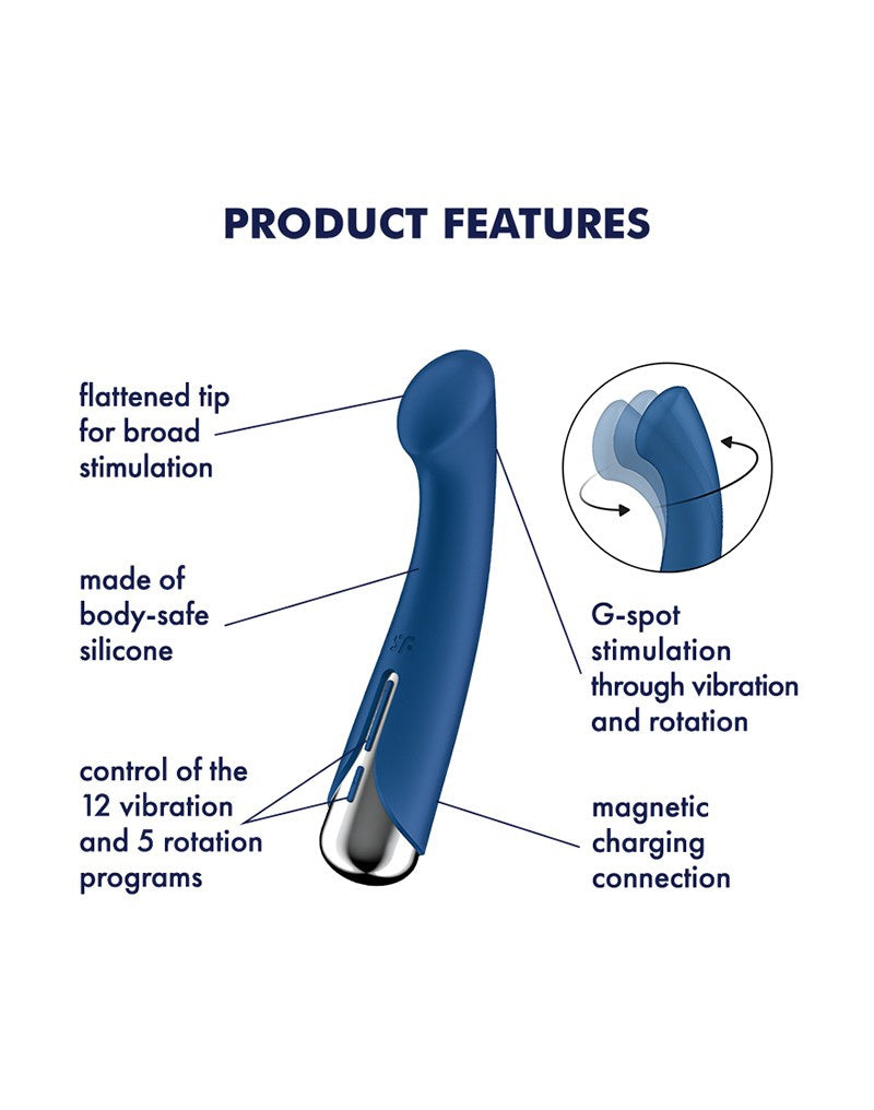 SATISFYER SPINNING G 1 G-SPOT VIBRATOR BLAUW