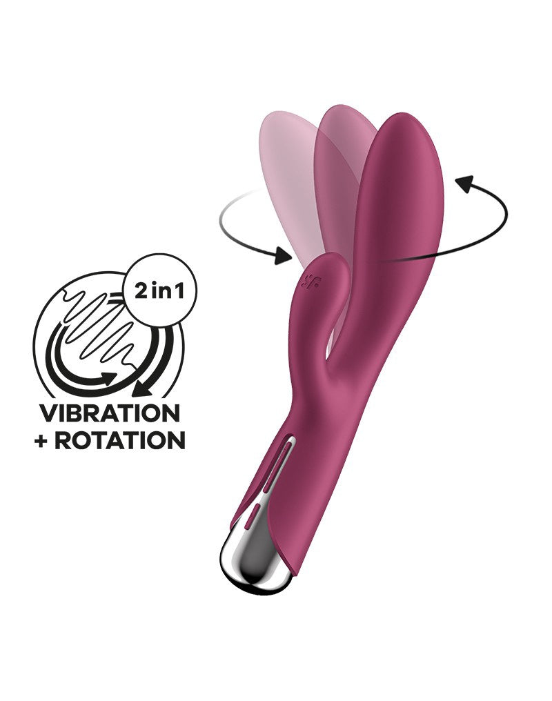 Satisfyer - Spinning Rabbit 1 - Rabbit Vibrator - Red