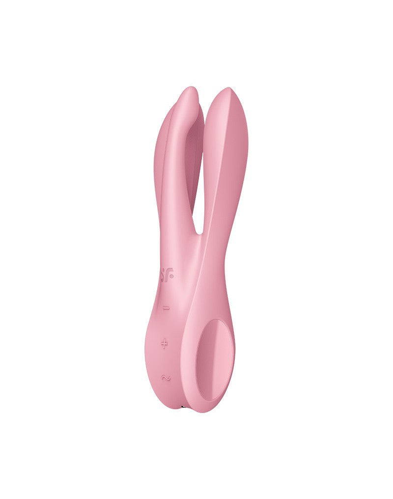 SATISFYER - THREESOME 1 - MULTI VIBRATOR - ROZE