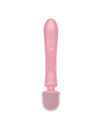 SATISFYER TRIPLE LOVER 2 IN 1 WAND AND RABBIT VIBRATOR PINK
